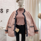 Női alkalmi kabát gombokkal és zsebekkel, három színben