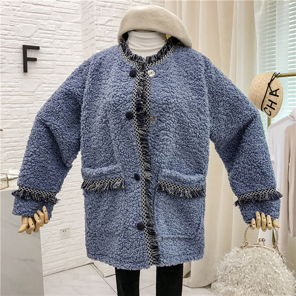 Női alkalmi kabát gombokkal és zsebekkel, három színben