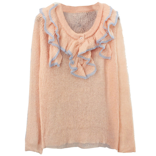 Modern női blúz gombokkal és spitz nyakkivágással