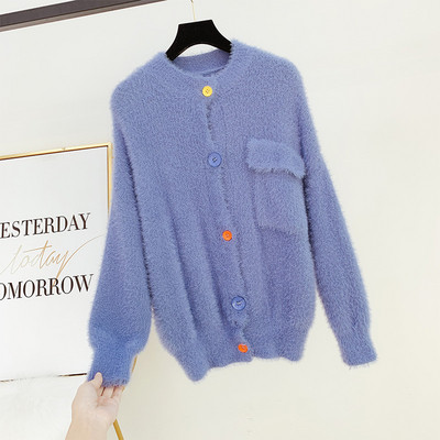 Γυναικεία κοντύ ζακέτα με κουμπιά σε τρία χρώματα