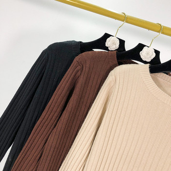 Hosszú vékony kötött ruha három színben