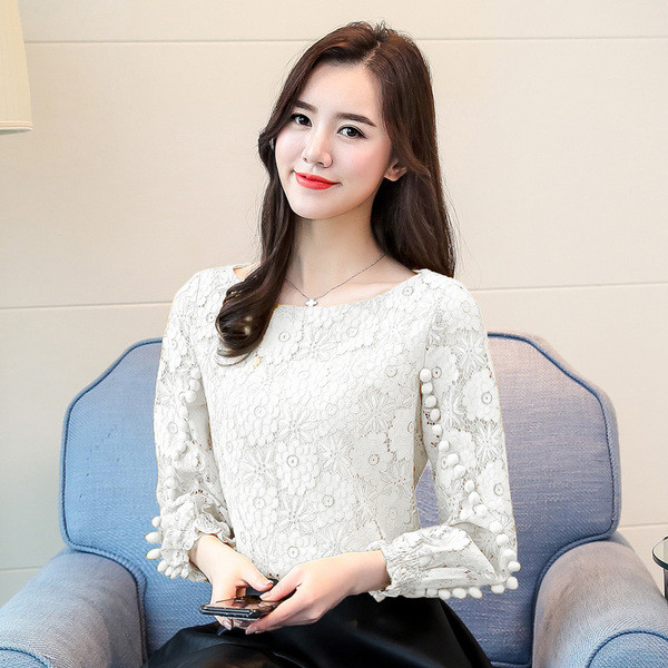 Μοντέρνα γυναικεία μπλούζα με δαντέλα σε κίτρινο, πράσινο, λευκό και μαύρο χρώμα