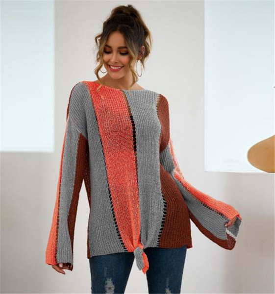 Pulover casual de dama floral in trei culori cu decolteu oval