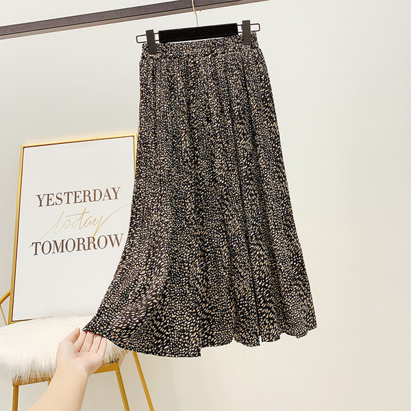 Fusta de dama cu talie inalta in doua culori