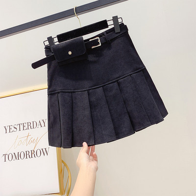 Fusta de dama cu curea in mai multe culori