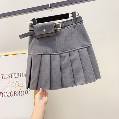 Fusta de dama cu curea in mai multe culori