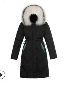 Μοντέρνο μακρύ χειμωνιάτικο μπουφάν με φερμουάρ σε διάφορα χρώματα