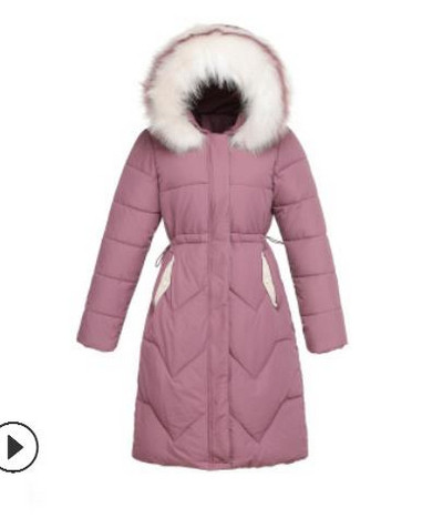 Μοντέρνο μακρύ χειμωνιάτικο μπουφάν με φερμουάρ σε διάφορα χρώματα