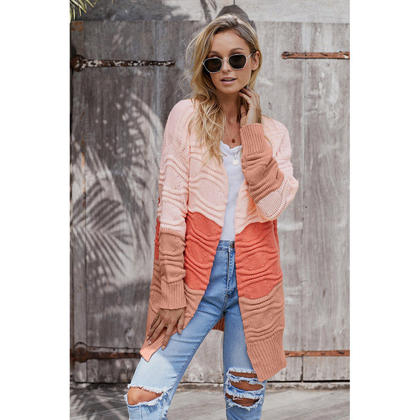 Cardigan lung dama model NOU fara inchidere in trei culori