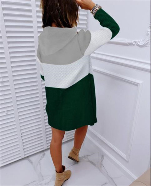 Lezser női kardigán kapucnival és hosszú ujjú három színben