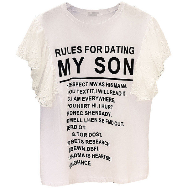 Alkalmi női blúz rátéttel és csipkével fehér és fekete színben