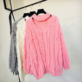 Pulover de iarna dama - model lung in mai multe culori