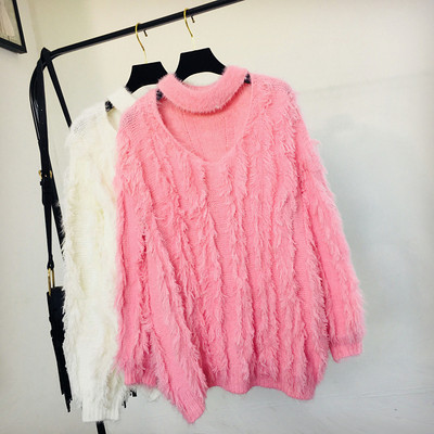 Pulover de iarna dama - model lung in mai multe culori