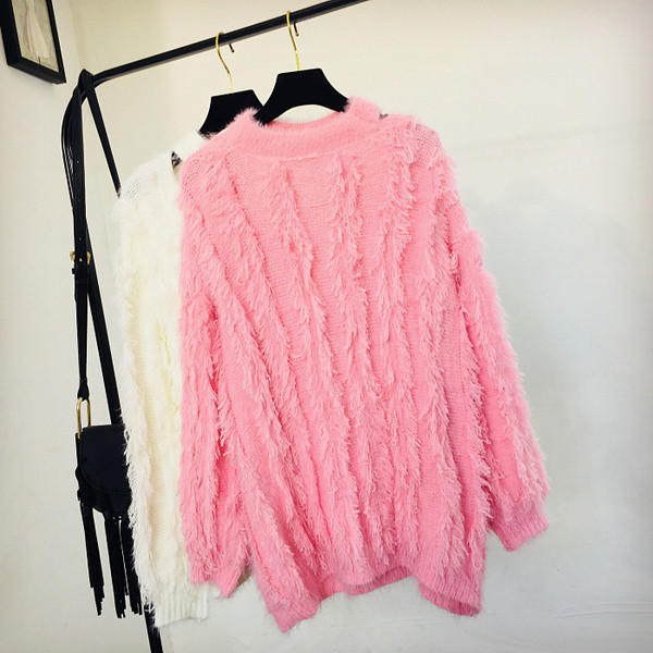 Pulover de iarna dama - model lung in mai multe culori