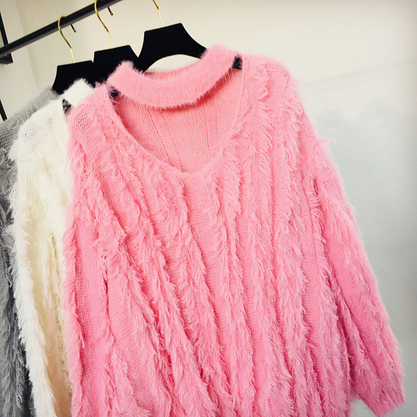 Pulover de iarna dama - model lung in mai multe culori