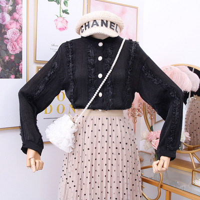 Cămașă modernă de damă cu decolteu O și nasturi - mai multe culori