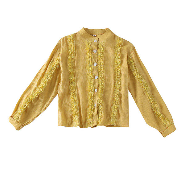 Cămașă modernă de damă cu decolteu O și nasturi - mai multe culori