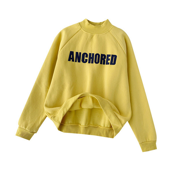 Bluză casual de damă în patru culori cu inscripție și mâneci lungi