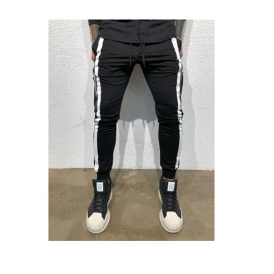 Ежедневен мъжки панталон с кант и цип в няколко цвята