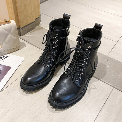 Μοντέρνα γυναικεία υποδήματα οικολογικού δέρματος σε μαύρο και καφέ χρώμα