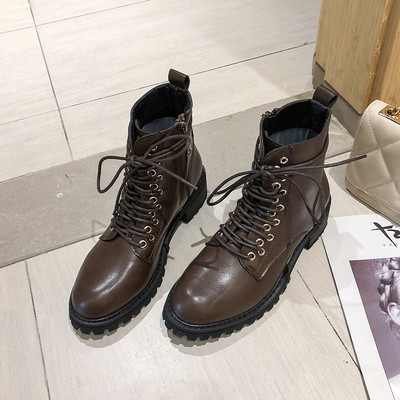 Μοντέρνα γυναικεία υποδήματα οικολογικού δέρματος σε μαύρο και καφέ χρώμα