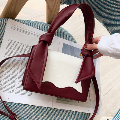 Geanta de dama eleganta cu manere scurte si lungi in rosu, negru, maro si roz