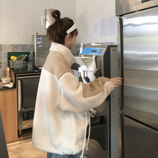 Γυναικείο μαλακό πουλόβερ φαρδιά μοτίβο με κορδόνια και τσέπες