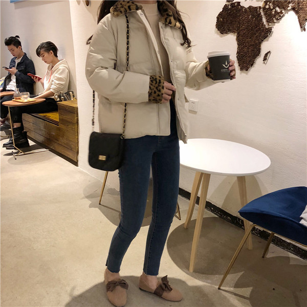 Geaca de dama moderna in trei culori cu model animal si buzunare