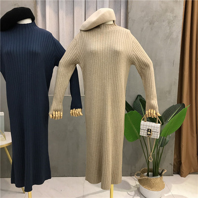 Γυναικείο φόρεμα με μακριά μανίκια σε διαφορετικά χρώματα