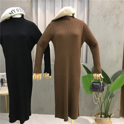 Γυναικείο φόρεμα με μακριά μανίκια σε διαφορετικά χρώματα