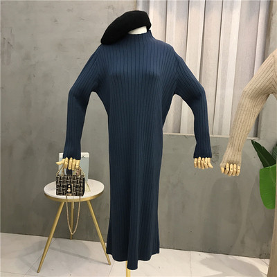 Γυναικείο φόρεμα με μακριά μανίκια σε διαφορετικά χρώματα