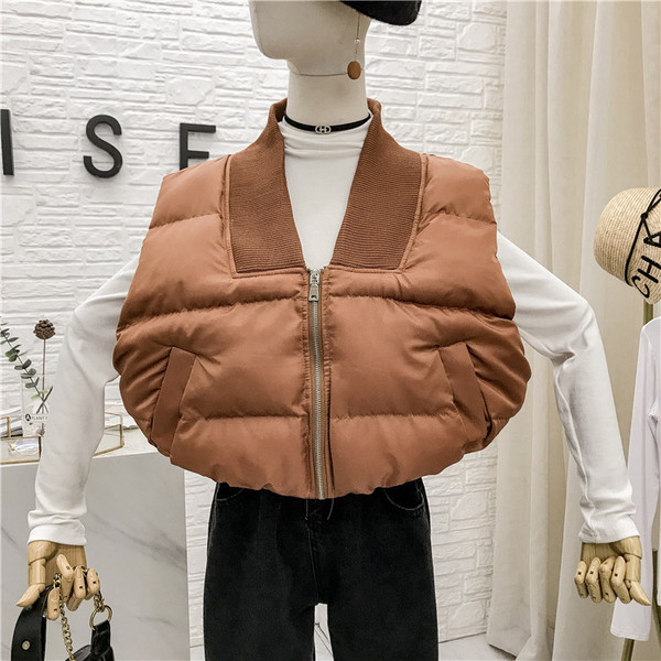 Νέο μοντέρνο γυναικείο γιλέκο με τσέπες σε τρία χρώματα