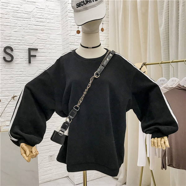 Bluză de damă casual cu margine pe mâneci în mai multe culori