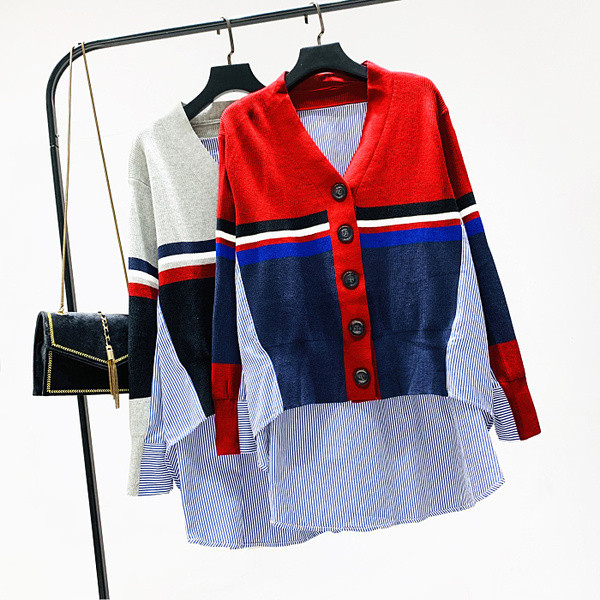 Camasa dama de toamna model asimetric in trei culori