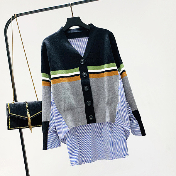 Camasa dama de toamna model asimetric in trei culori