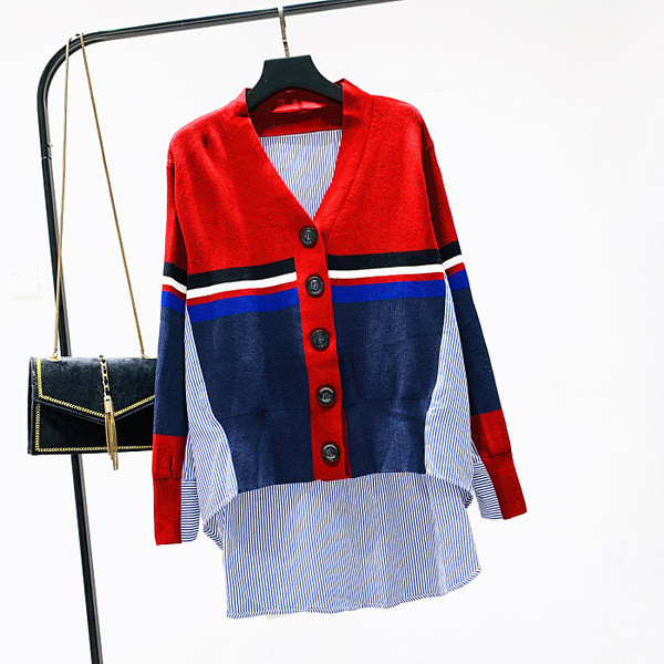 Camasa dama de toamna model asimetric in trei culori