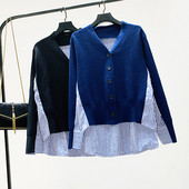 Női mellény ing kék, fekete és szürke színben