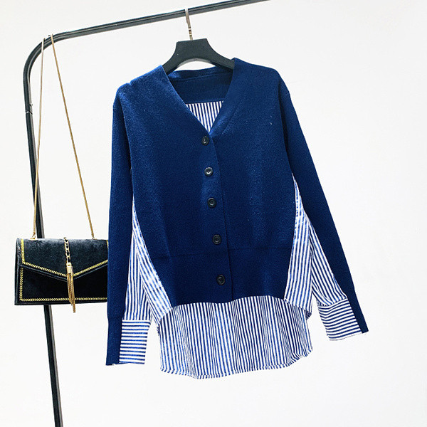 Női mellény ing kék, fekete és szürke színben