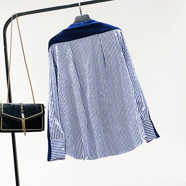 Női mellény ing kék, fekete és szürke színben