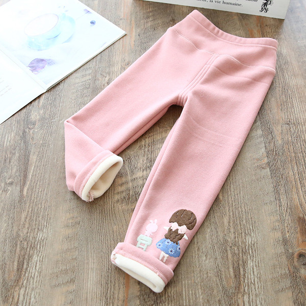 Modern gyerek leggings lányoknak több színben hímzéssel