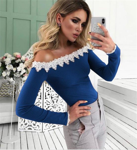 Γυναικεία casual μπλούζα με κεντήματα και μακρύ μανίκι σε γκρι, μπορντό, πράσινο και μπλε χρώμα