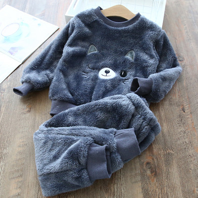 Modern gyerek szett lányoknak blúz + nadrág rózsaszín, kék és barna színben