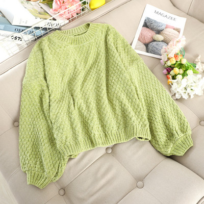 Γυναικείο πουλόβερ με στρογγυλό λαιμόκοψη σε διάφορα χρώματα