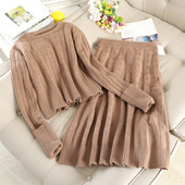 Napi női kötött két részből álló szett három színben