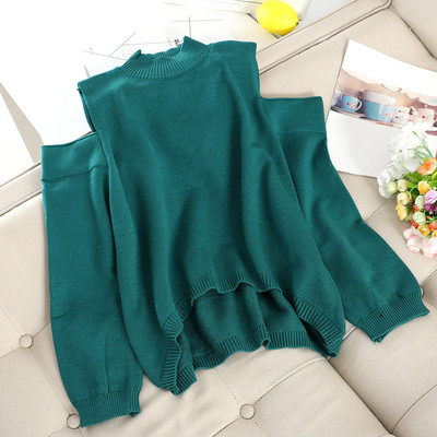 Csupasz vállú női pulóver több színben