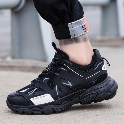 Férfi tornacipő ÚJ modell fűzővel és vastag talppal, fehér, fekete és sárga színben