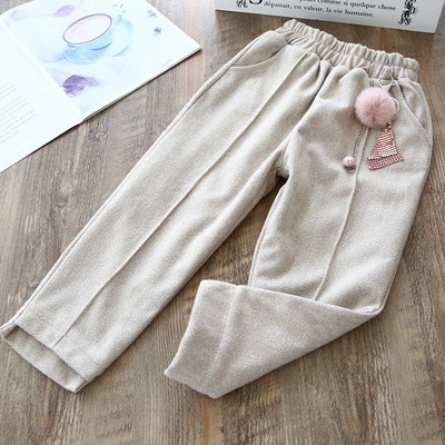 Model nou de pantaloni copii pentru fete cu buzunare