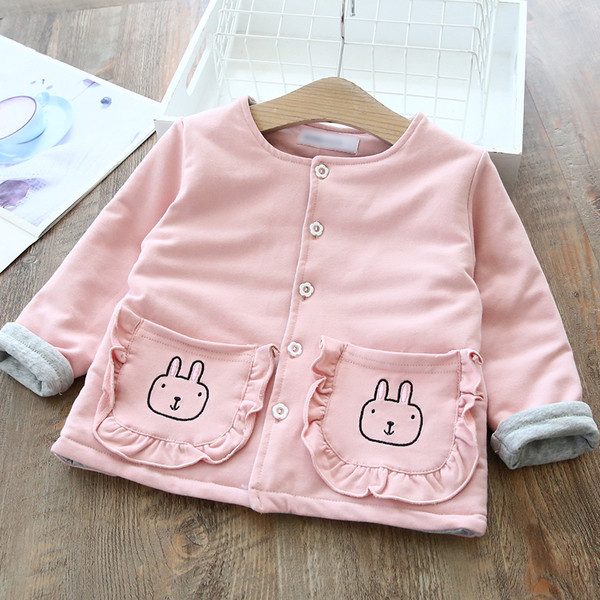 Modern gyerekmellény, gombokkal és zsebekkel, rózsaszín, lila, szürke és kék színben