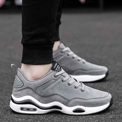 Μοντέρνα ανδρικά αθλητικά παπούτσια με κορδόνια και παχιά σόλα σε τρία χρώματα