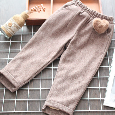 Νέο μοντέλο μοντέρνο παιδικό παντελόνι με καφέ τσέπες για κορίτσια